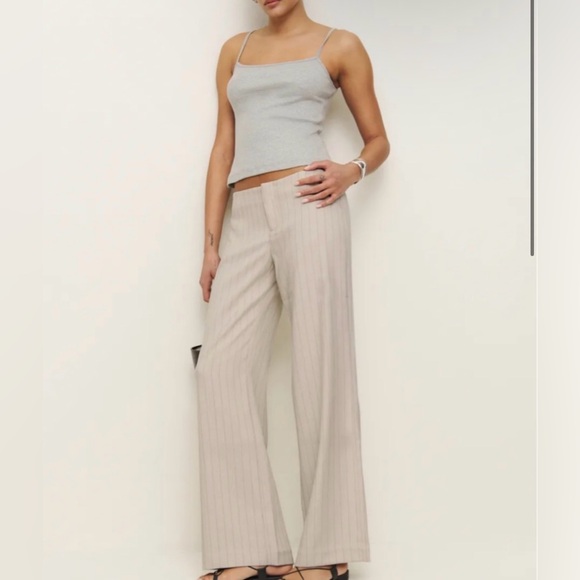 Reformation Vida Low Rise Long Wide-Leg Pants